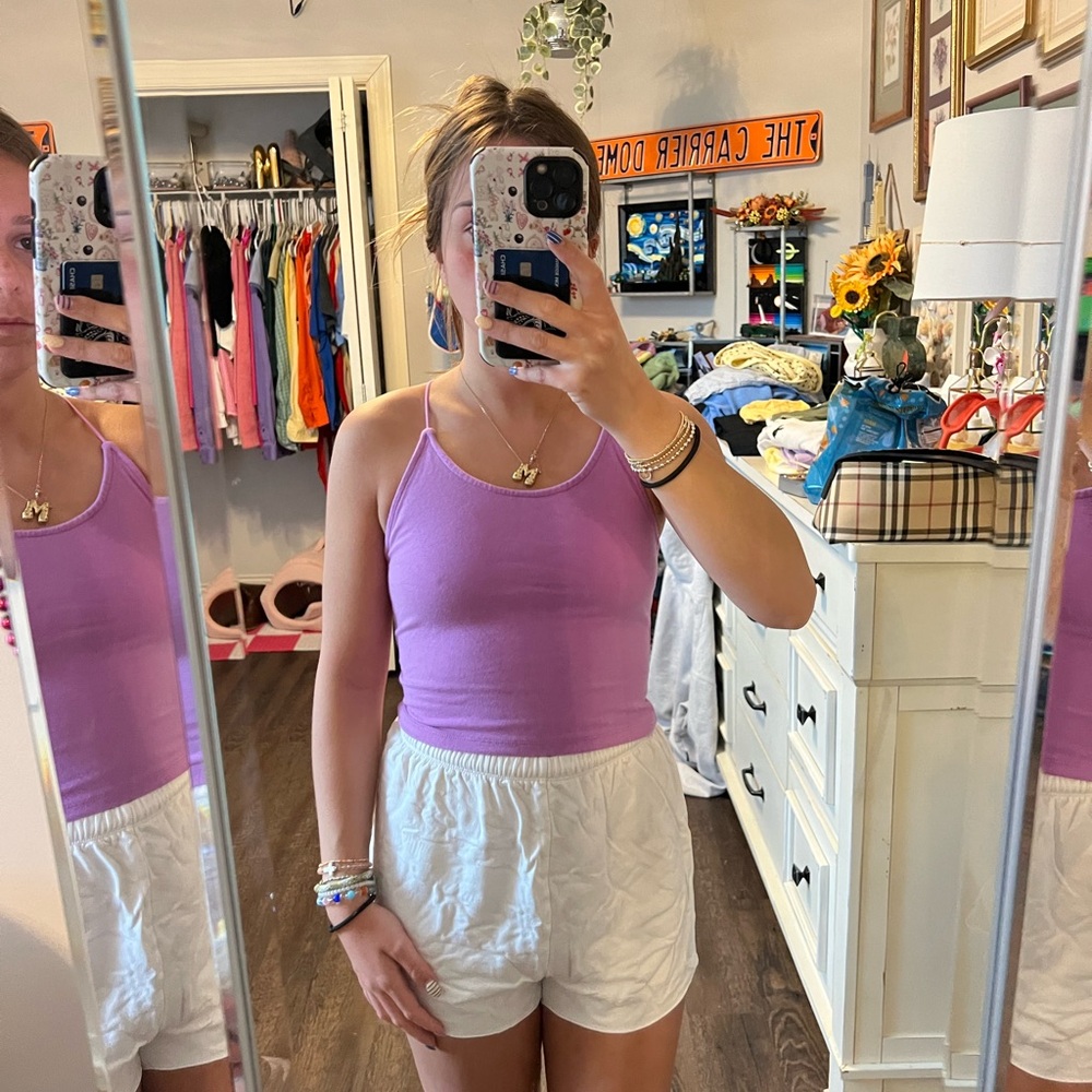 American Eagle Outfitters Purple Tank Top